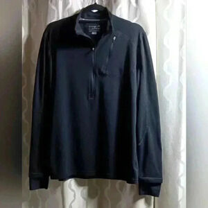 Terramar Climasense base layer 1/2 zip pull  over . Wool Blend. Men's size L